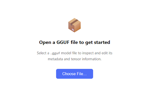 gguf :: View and edit GGUF model files directly in your browser: delete, import, zero-fill, merge, rename, reorder.