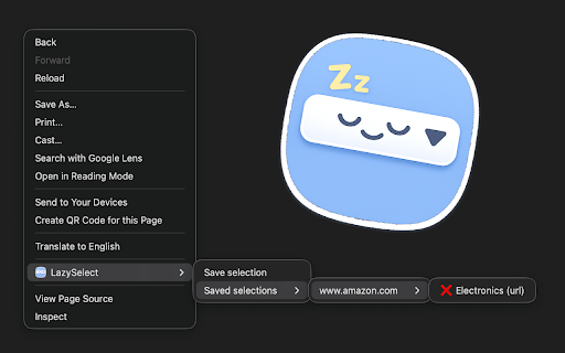 LazySelect :: Save and automatically pre-select options in HTML select elements