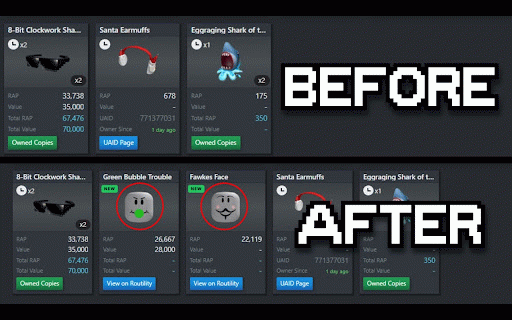 Rolimon's Face Support :: Shows missing dynamic heads/faces on Rolimons user profiles and flags stale trade ads