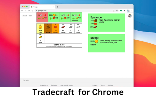 Tradecraft - Free Game :: Play Tradecraft - Free Game right on Chrome™ Browser! Now you can play as popup, play anytab. No ads! Have fun!