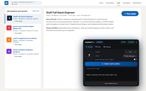 ApplyAI Pro :: AI-powered job application assistant with compliance features.