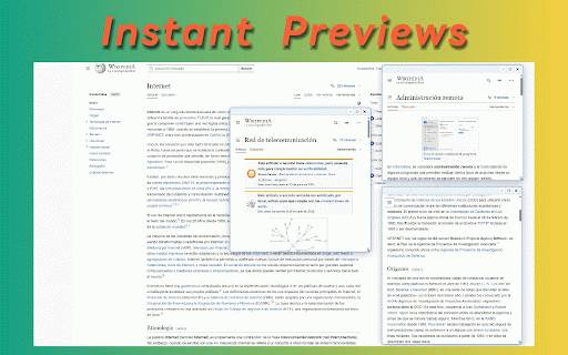 Preview Link :: Without Tabs: preview any link's content instantly on hover—no extra tabs needed.
