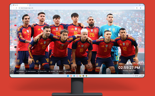 Spain National Football Team Wallpapers :: Decorate your screen with official Spain National Team logos and complete team lineup wallpapers.