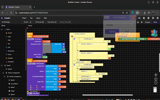 Blockly Highlighter :: Destaca blocos no Kodular/MIT App Inventor por palavra-chave (atalho ou popup).
