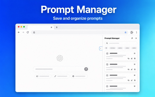 Prompt Manager :: Use prompt manager for prompt management and prompt storage software to save, organize, reuse AI text.