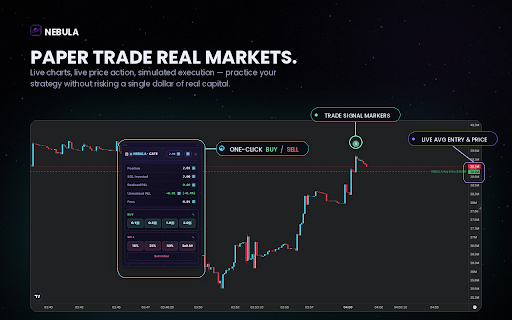 NEBULA — Next Gen Memecoin Paper Trading :: Risk-free memecoin paper trading on Axiom — a trade journal, performance analytics and achievements, zero real money at risk.