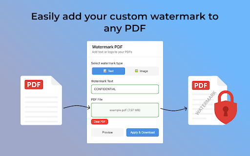 Watermark PDF :: Use Watermark PDF to add watermark to PDF document easily; this watermark maker helps secure files with a confidential stamp.