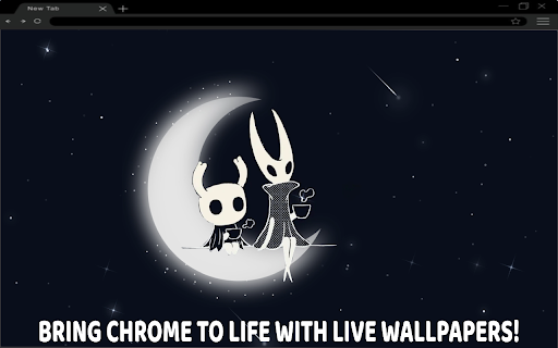 The Knigth and Hornet Live Wallpaper :: Witness the silent bond and fierce rivalry of Hallownest with The Knight and Hornet in this stunning live wallpaper! 🌑✨