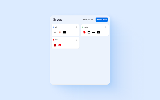 Quick Tab Groups :: Save and open your favorite websites as Chrome tab groups in one click.