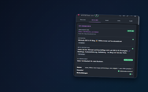 Beetroot SEO & GEO Toolkit :: SEO & GEO toolkit for page audits, content analysis, redirects, sitemaps, internal links, SERP checks and local reports.