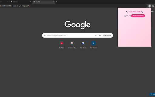 Pink Cute Cat Viewer :: Display random cute cat images in a soft pink interface.