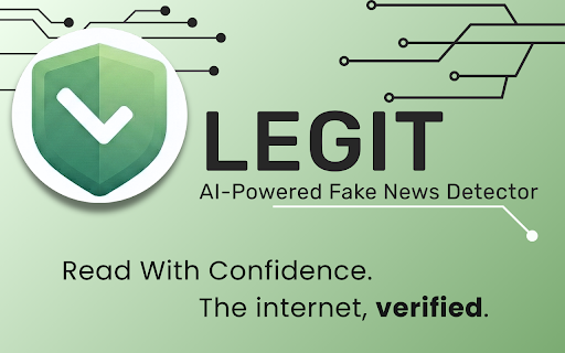 Legit - AI Powered Fake News Detector :: Instantly verify news credibility using multi-agent AI analysis.
