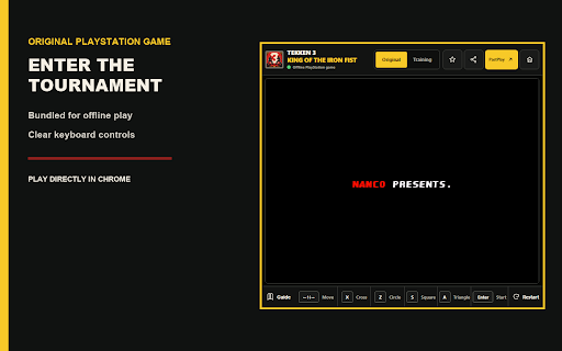 Tekken 3 - Retro Fighting Game :: Play the bundled offline PlayStation fighting tournament with verified controls and a local training mode.