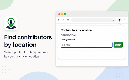 GitHub Contributors by Location :: Find contributors to the current GitHub repository by profile location.