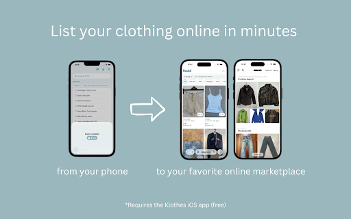 Klothes - Clothing Listing Utility :: Import Klothes CSV and help list items to online clothing marketplaces.