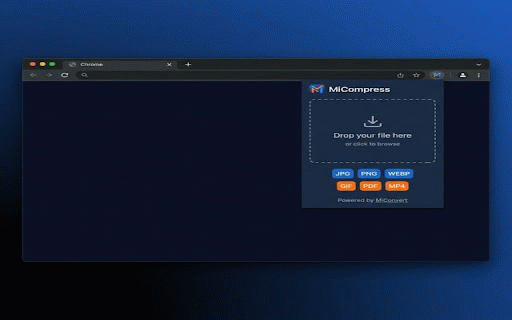 MiCompress - File Compressor :: Compress images (JPG, PNG, WebP) instantly in your browser. Reduce file size for PDFs, videos & more via MiConvert.com.