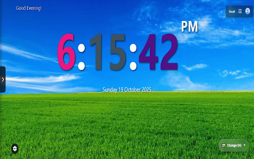 Big Digital Clock :: Big Digital Clock with Discover your Own Browser Homepage
