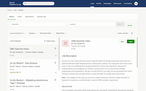 Coop Track :: This browser extension allows University of Toronto Scarborough (UTSC) students to easily track their job applications and…