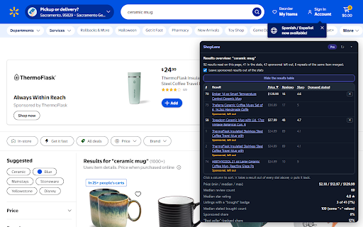 ShopLens – Etsy eBay Amazon Walmart Research :: Etsy, eBay, Amazon & Walmart research: keywords, sponsored-free stats, price watch list, profit check, title gap. Free: no account.