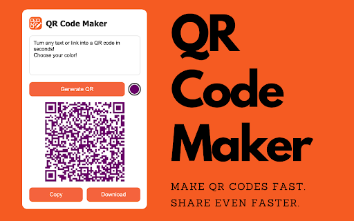 QR Code Maker :: Use QR Code Maker to quickly make a QR code online from any URL or text. Easily turn a link to QR code and share info in seconds.