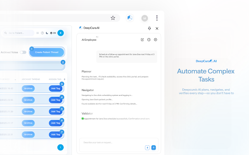 DeepCura AI Employee :: Your smart assistant for quick and efficient medical workflow
