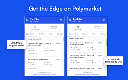 PolyEdge :: Arbitrage detection and smart money tracking for Polymarket