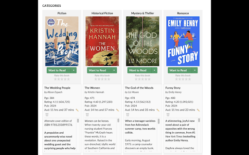 Goodreads Book Details :: Display book details and description under book covers. No need to click or hover