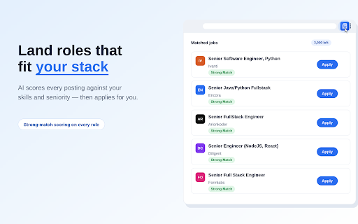 ApplyIn AI Agent :: Autofills job applications using your resume
