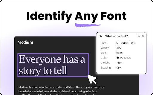 Whats the Font :: Use Whats the Font – a simple typeface recognizer for any site. Check typeface with this font finder and easy font identifier tool.