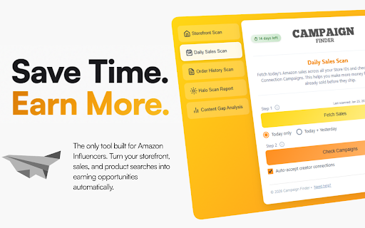Campaign Finder - Amazon Influencer tools :: An Amazon Influencer’s first and only tool. Perfect for beginners, yet powerful enough for the pros
