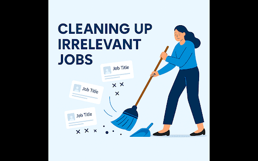 LinkedIn Job Cleaner :: Hide promoted jobs, filter early applicant listings, and track your job-cleaning achievements on LinkedIn.