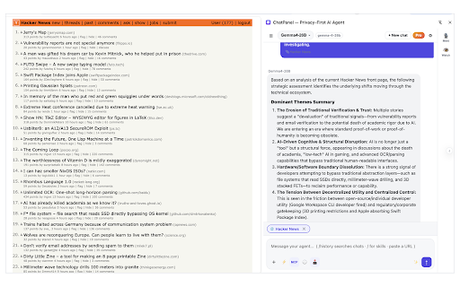 ChatPanel — Privacy-First AI Agent :: Works with Claude Code, Codex or any AI agents & local/remote models — a privacy-first side panel for meetings, chats & notes.