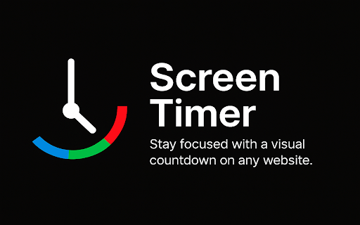 Screen Timer :: A simple and powerful timer to track your focus time manually or automatically by website, with notifications.