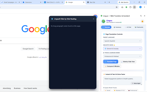 Lingua — Web Translator & Assistant :: Translate, summarize, explain, and adapt any webpage into your preferred language with tone and context awareness.