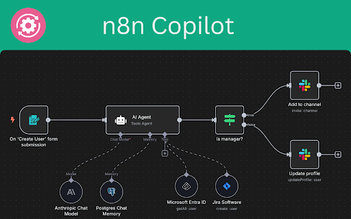 n8n Copilot - AI Chat Assistant to Generate Workflows :: n8n Copilot Assistant - Build, fix & improve workflows fast with AI-powered chat for seamless automation.