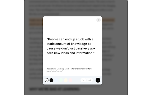 Quote Card Creator :: Create beautiful quote cards from any selected text on the web