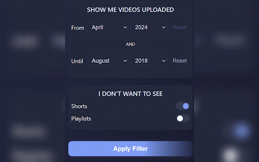 YouTube Time Travel :: Travel back in time on YouTube.