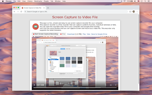 Screen Capture Recorder :: This recorder is a free recorder that can capture content of screen, individual windows or tabs. Save video to PC/Google Drive.