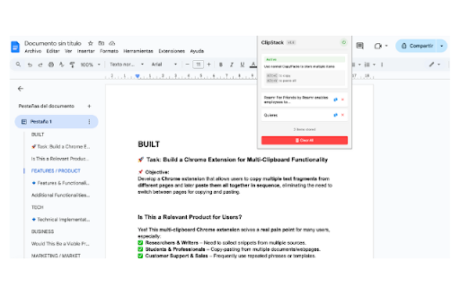 ClipStack :: Manage multiple clipboard items easily with keyboard shortcuts