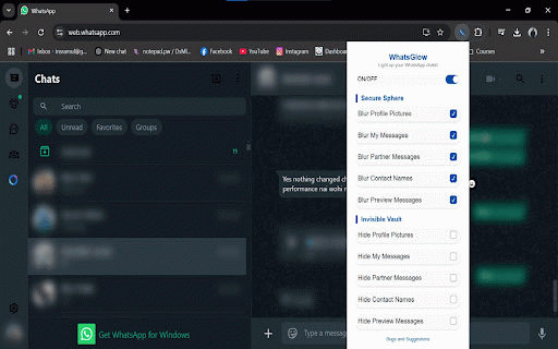 WhatsApp Glow :: Lighten up your WhatsApp chats!