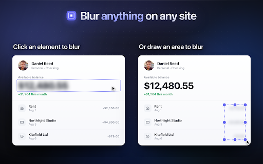 Blurr.ing - Blur & Redact Any Page, Hide Sensitive Data, Screenshot Tool :: Blur text, images & videos on any site. Hide sensitive data for screen sharing & recording. Screenshot tool with blur & redact.