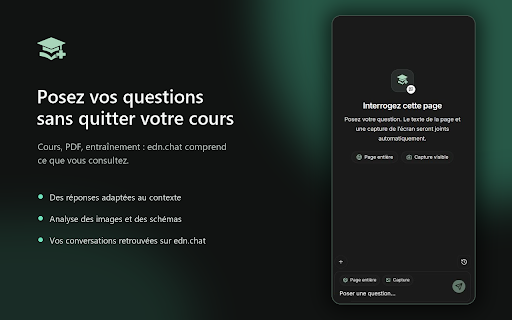 edn.chat — Assistant EDN :: Posez vos questions sur un cours, un PDF ou une page d’entraînement : edn.chat comprend ce que vous consultez.