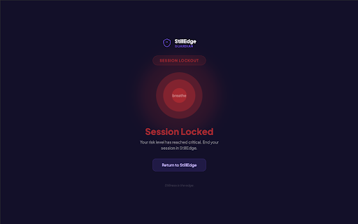 StillEdge Guardian :: Blocks access to trading platforms during StillEdge cooldowns. Prevents revenge trading by creating friction when you need it most.