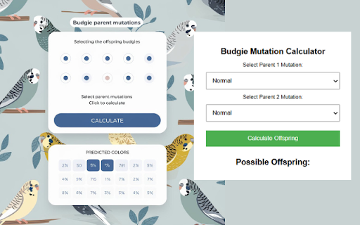 Advanced Budgie Mutation Calculator :: An interactive calculator for budgie color mutations
