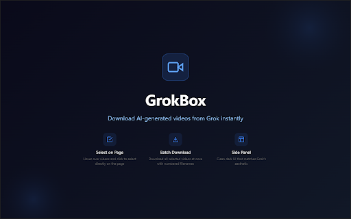 GrokBox :: Download AI-generated videos from Grok chats