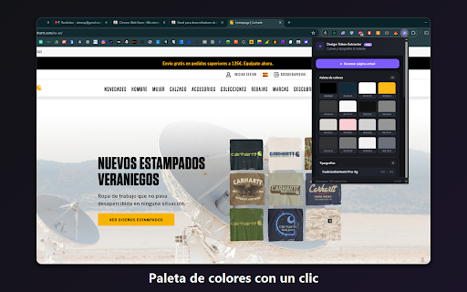 CSS & Design Token Extractor :: Extract colors, typography, spacing, shadows and border-radius from any site in one click. Export to CSS, Tailwind, SCSS or JSON.