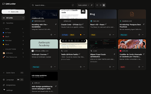 Link Locker :: Save links to your Link Locker instantly