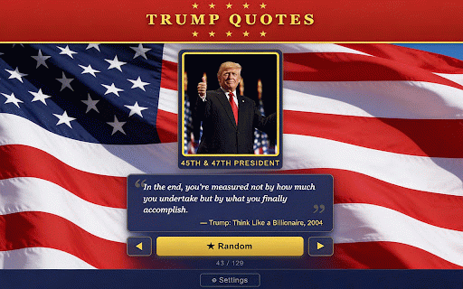 Trump Quotes :: Get inspired by Donald J. Trump quotes with periodic notifications.
