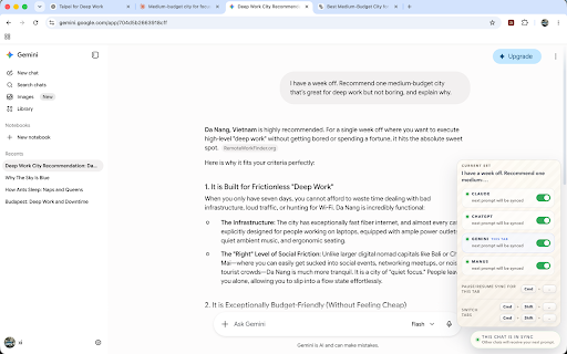 ask'em :: Sync chat messages across AI apps