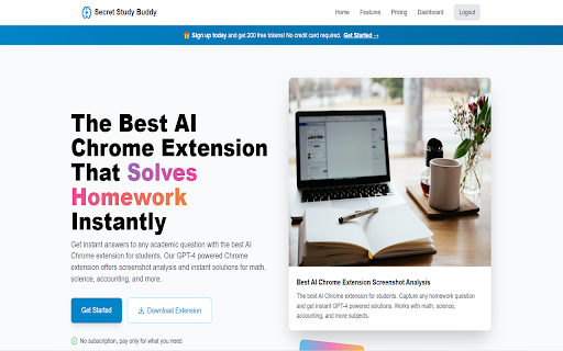 Secret Study Buddy – AI Canvas Homework Assistant :: AI-powered study assistant